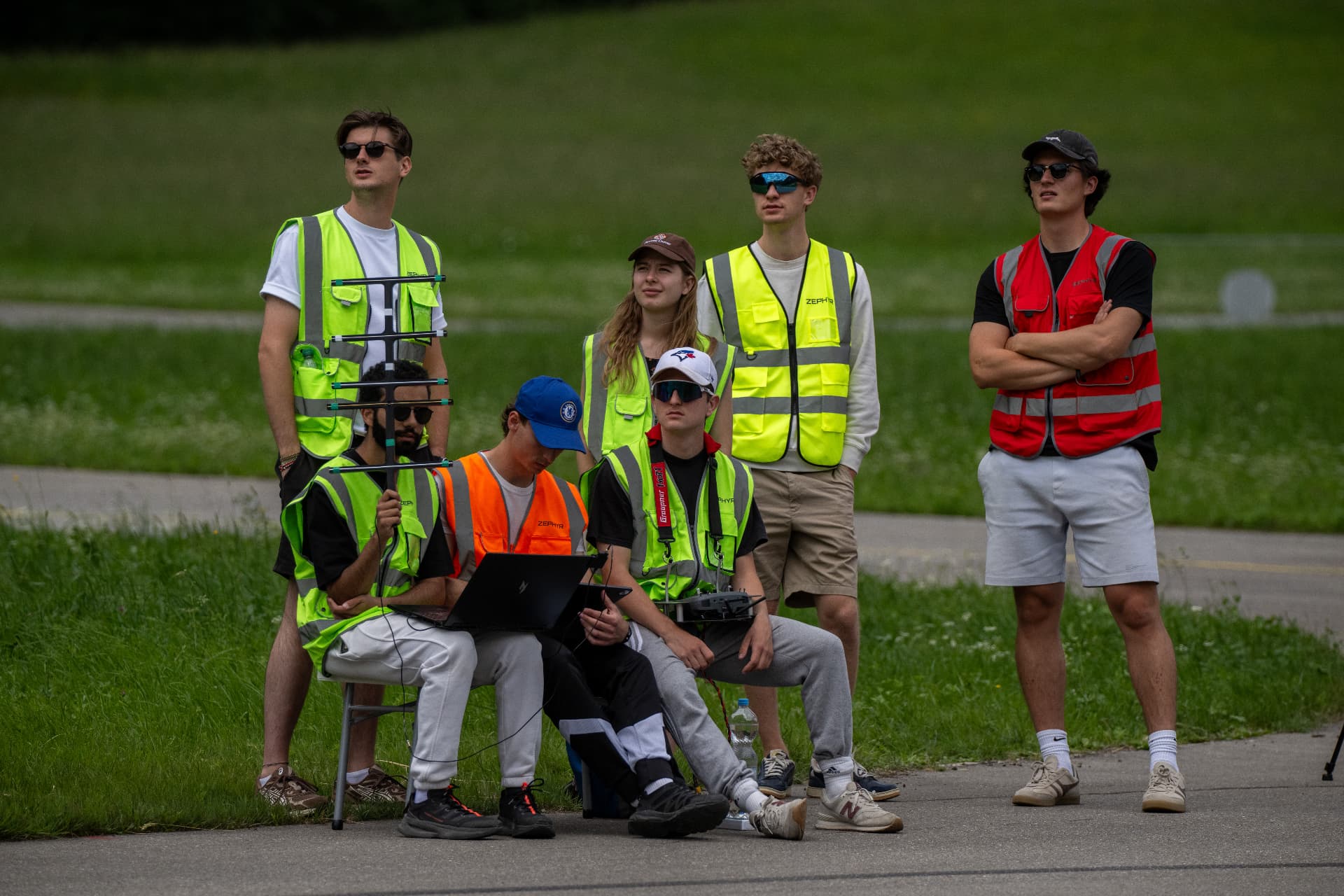 Zephyr team operating the aircraft during flight testing